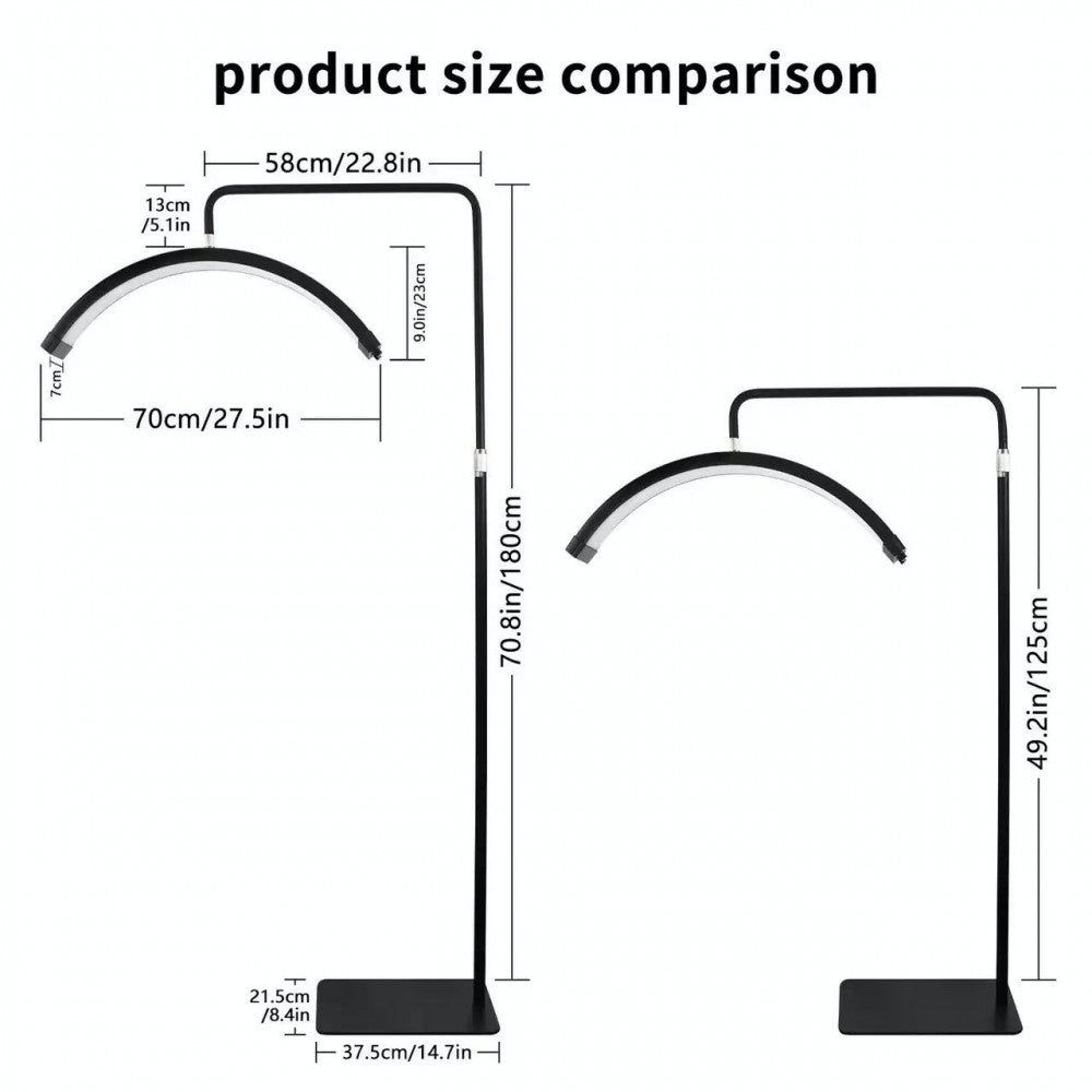 Лампа видеосвет LED HD-M8X 50W 3000K-6000K | 80x20 | 320 Lights | — White