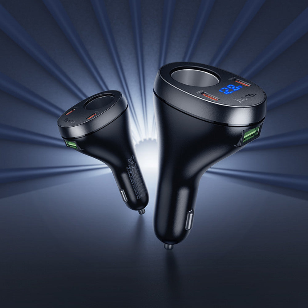 Car Charger | 60W | PD | USB | 2 USB-C | — Hoco Z61A