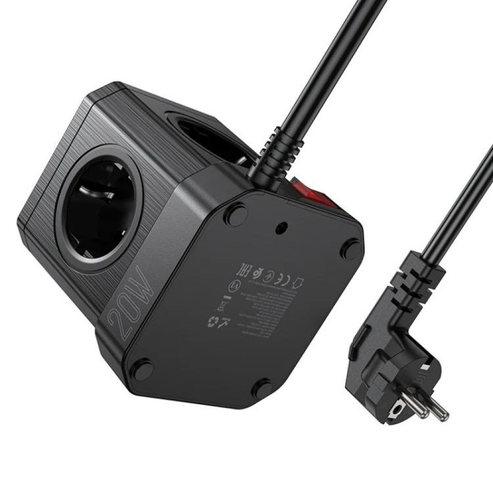 Life filter 3U | 5P | 1C | 1.5m - Hoco NS8