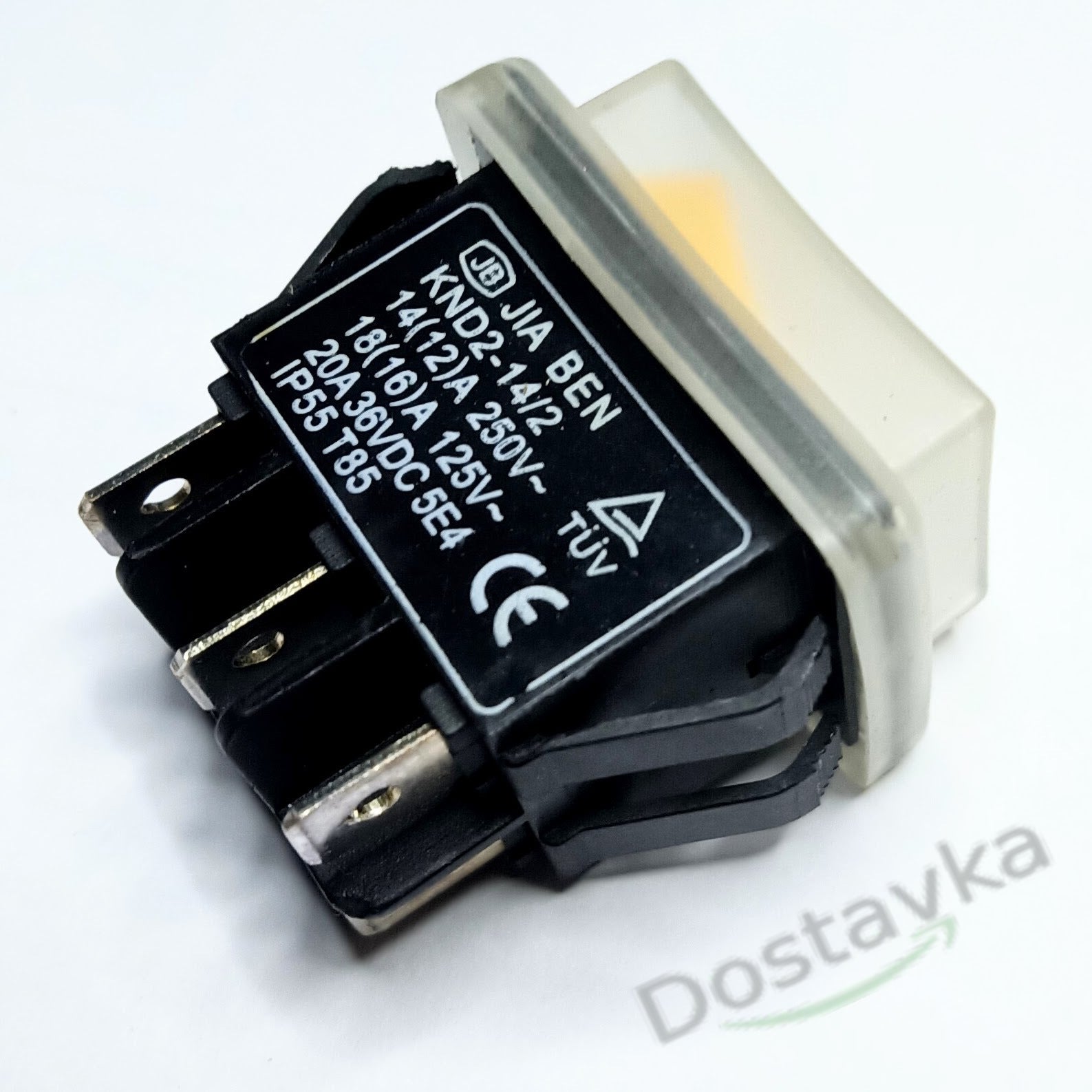 Sealed Switch Jia Ben KND2 14 2 14A 250V 20A 36VDC Flange 35 38 Pins 6 sealed-switch-jia-ben-knd2-14-2-14a-250v-20a-36vdc-flange-35-38-pins-6