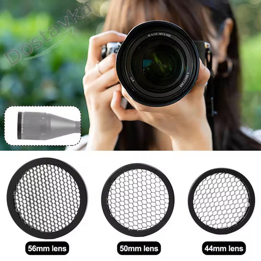 Optical sight lenses Tactical honeycomb mesh protective screen (lens hood) (killflash) (50 mm)