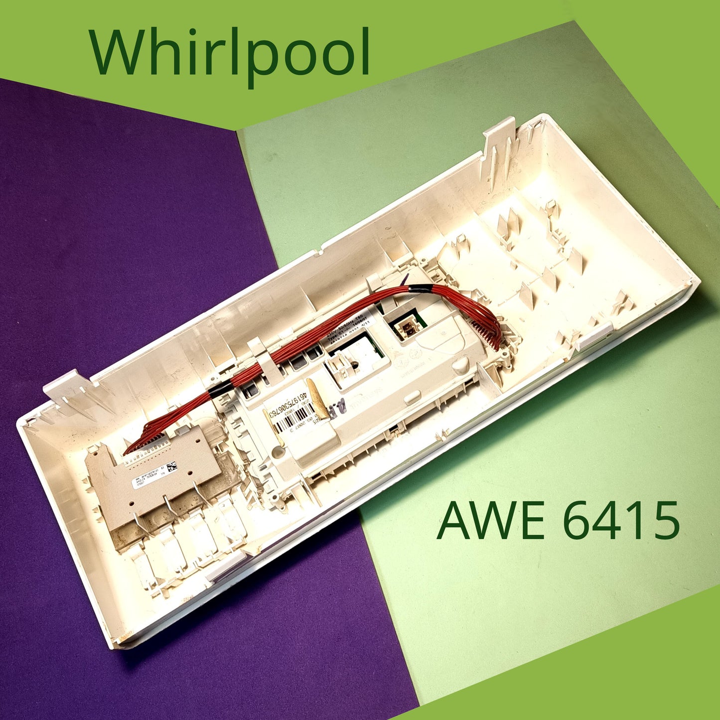 Whirlpool AWE 6415 washing machine Control module (assembled) (461975306763) (used)