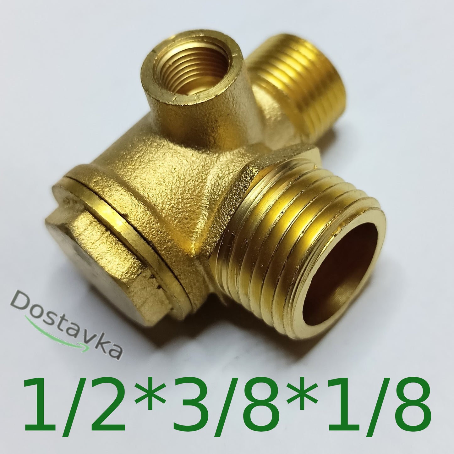 Check valve for compressor copper 1/2*3/8*1/8 (female thread)