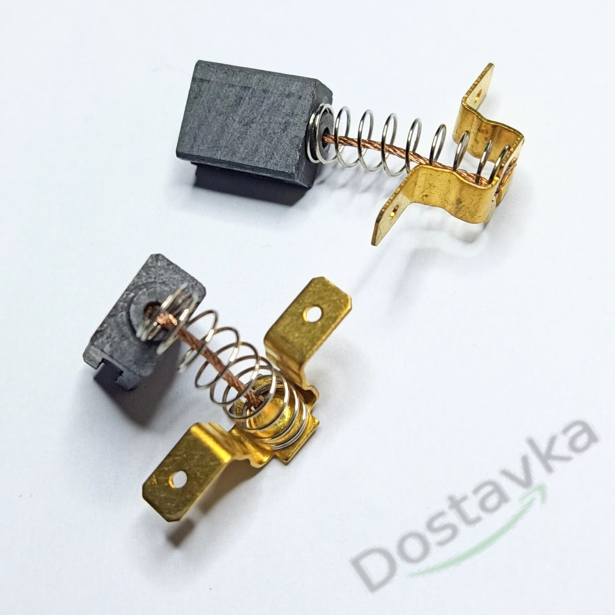 Motor Carbon Brushes (6x10x13, Double Contact Mount)