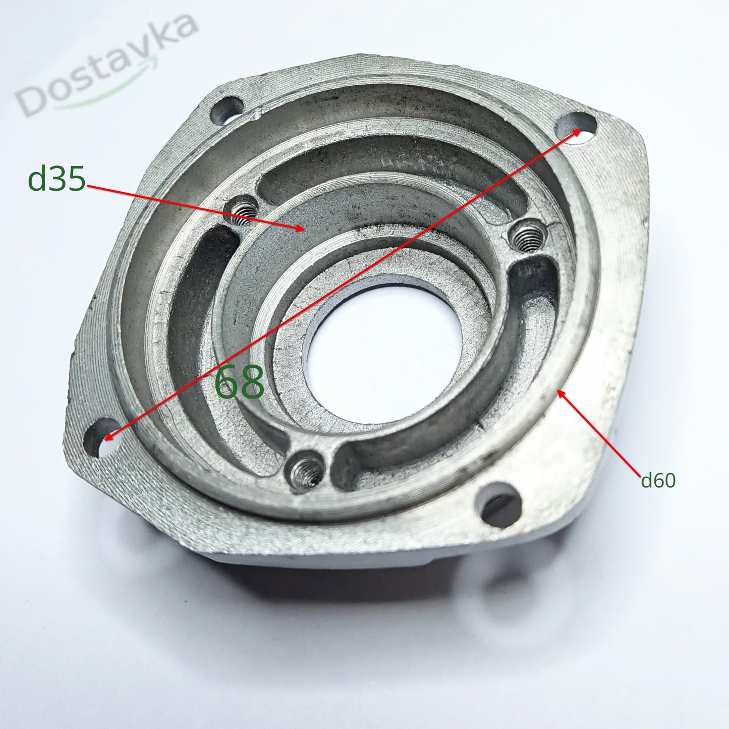 Angle grinder gearbox flange d60*35 (diagonal mounting 68)