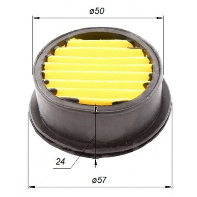 Air compressor paper filter 59*50*24
