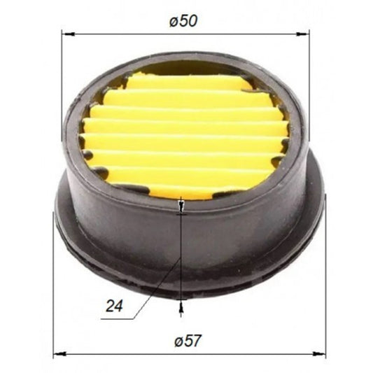 Air compressor paper filter 59*50*24