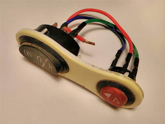 Electric meat grinder control switches with 6+3 contacts