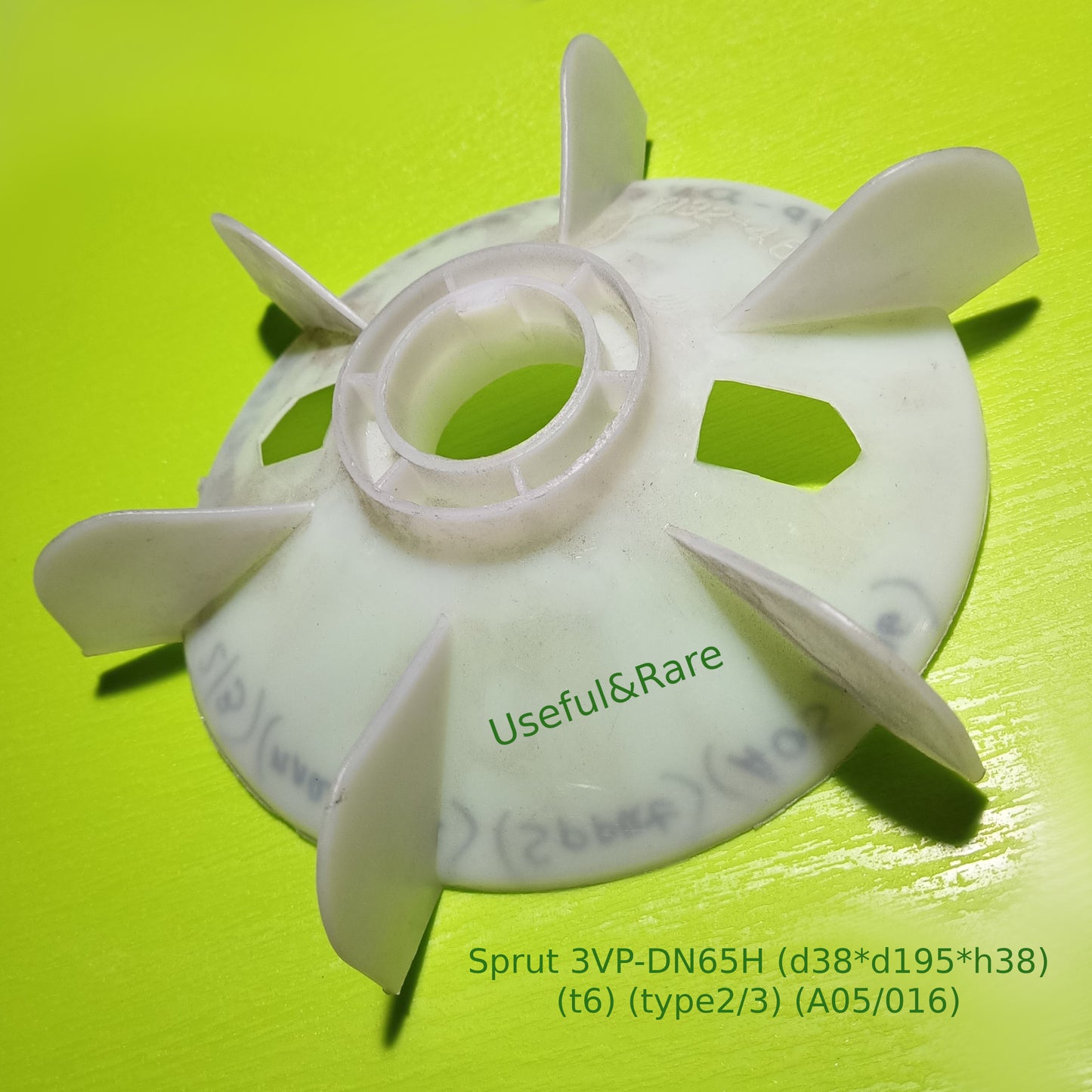 Pump motor fan Sprut 3VP-DN65H (d38*d195*h38) (t6) (type2/3) (plastic) (A05/016)