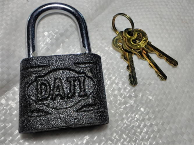 Padlock cast iron DAJI 7.5*45*30 mm