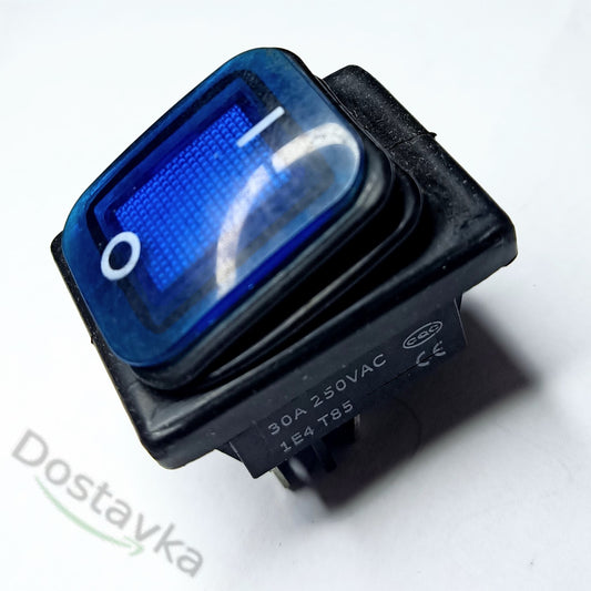 KCD4-201N-B switching pushbutton on loads up to 30 amperes 4-pin