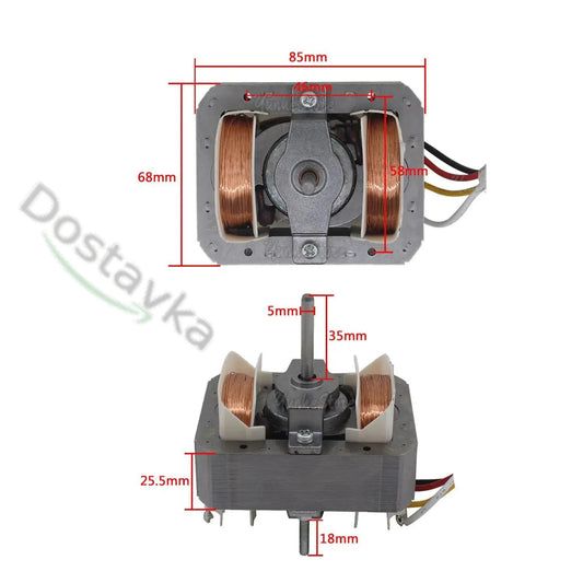 3-speed bare shaft kitchen hood motor YJF-8428, 0.8A, 150W
