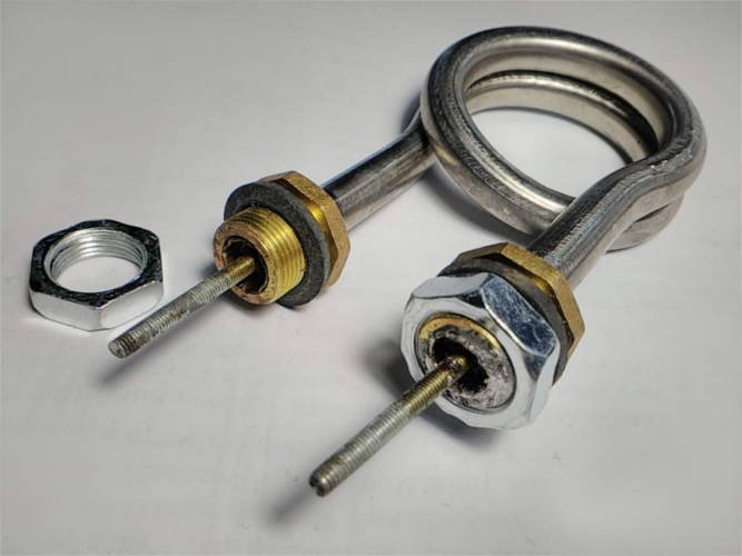 Electric samovar heating element 1 kW on 14 mm thread