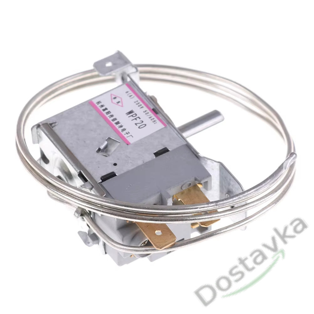 2-pin thermostat WPF-20 capillary 1200mm AC 220V 6A for refrigerator