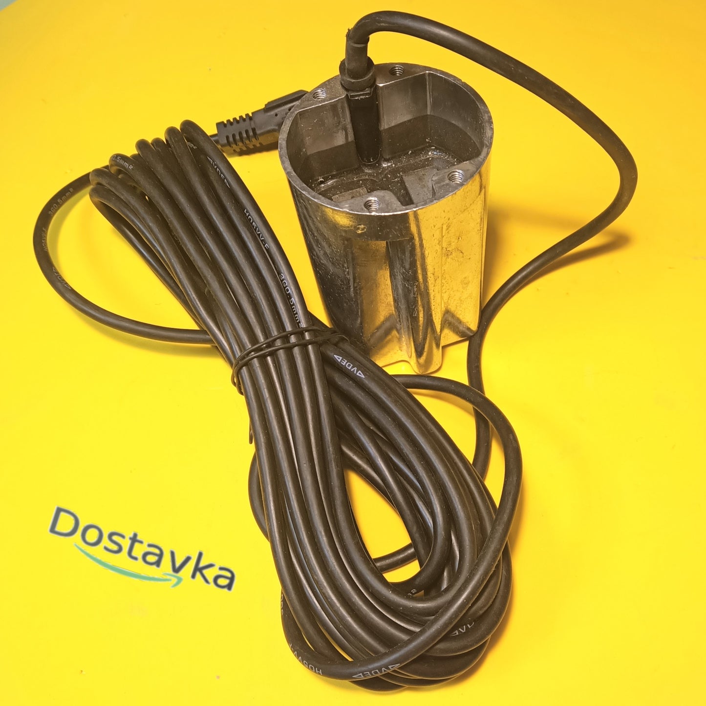 Motor with cable for vibration pump Rudes VB50 (ф77.5*h110) (before batch 2011) (silumin) (unpainted) (assembled) (В11)