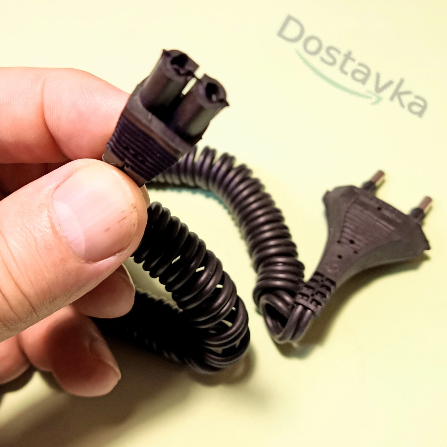 Electric Shaver Power Cord with Double Plug