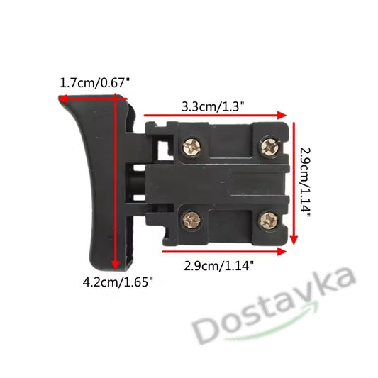 Hammer drill/ / electric saw switch Dayou DY-666 18(18)A 250V key 43*11 without lock