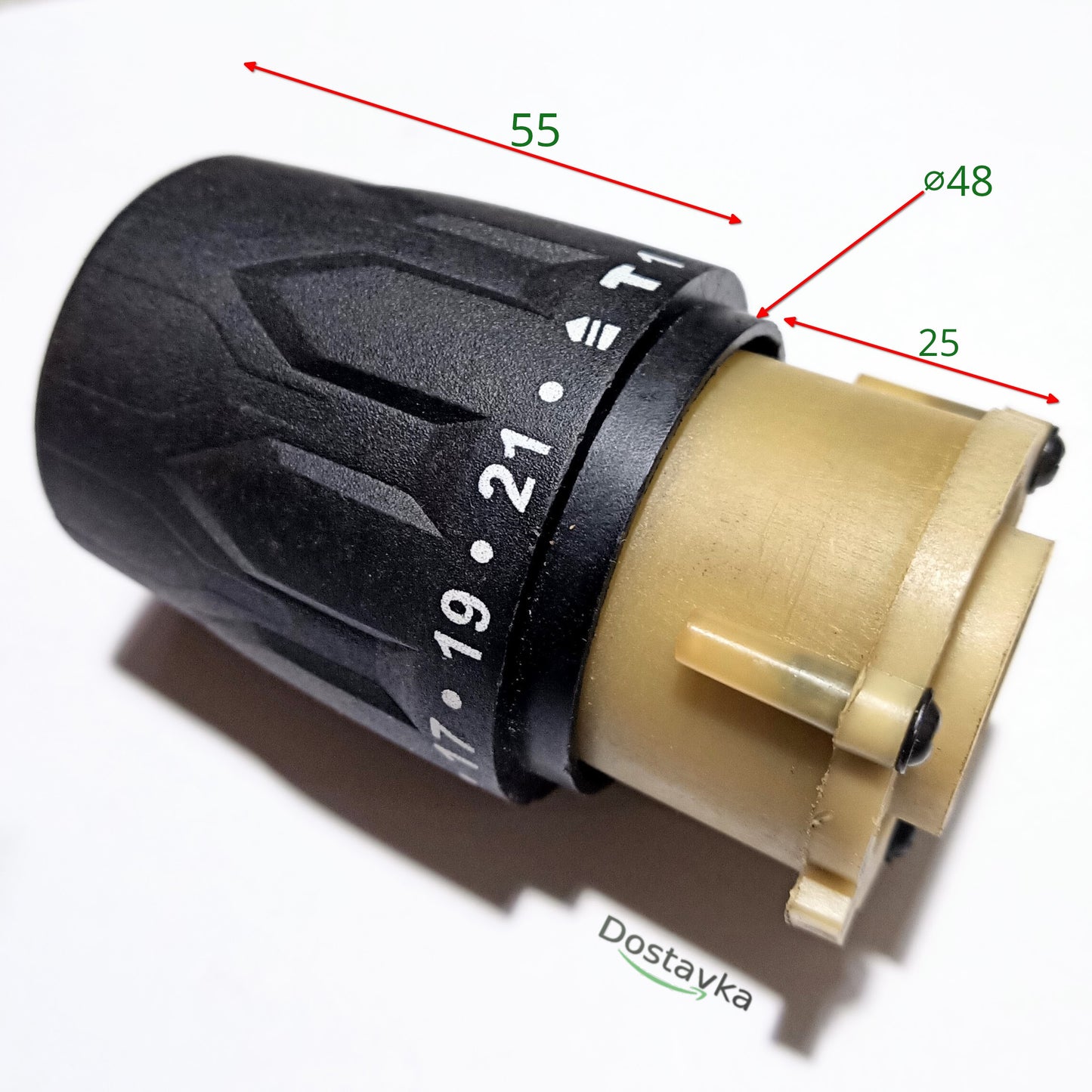 Gearbox for screwdriver skirt 48 mm connection 28