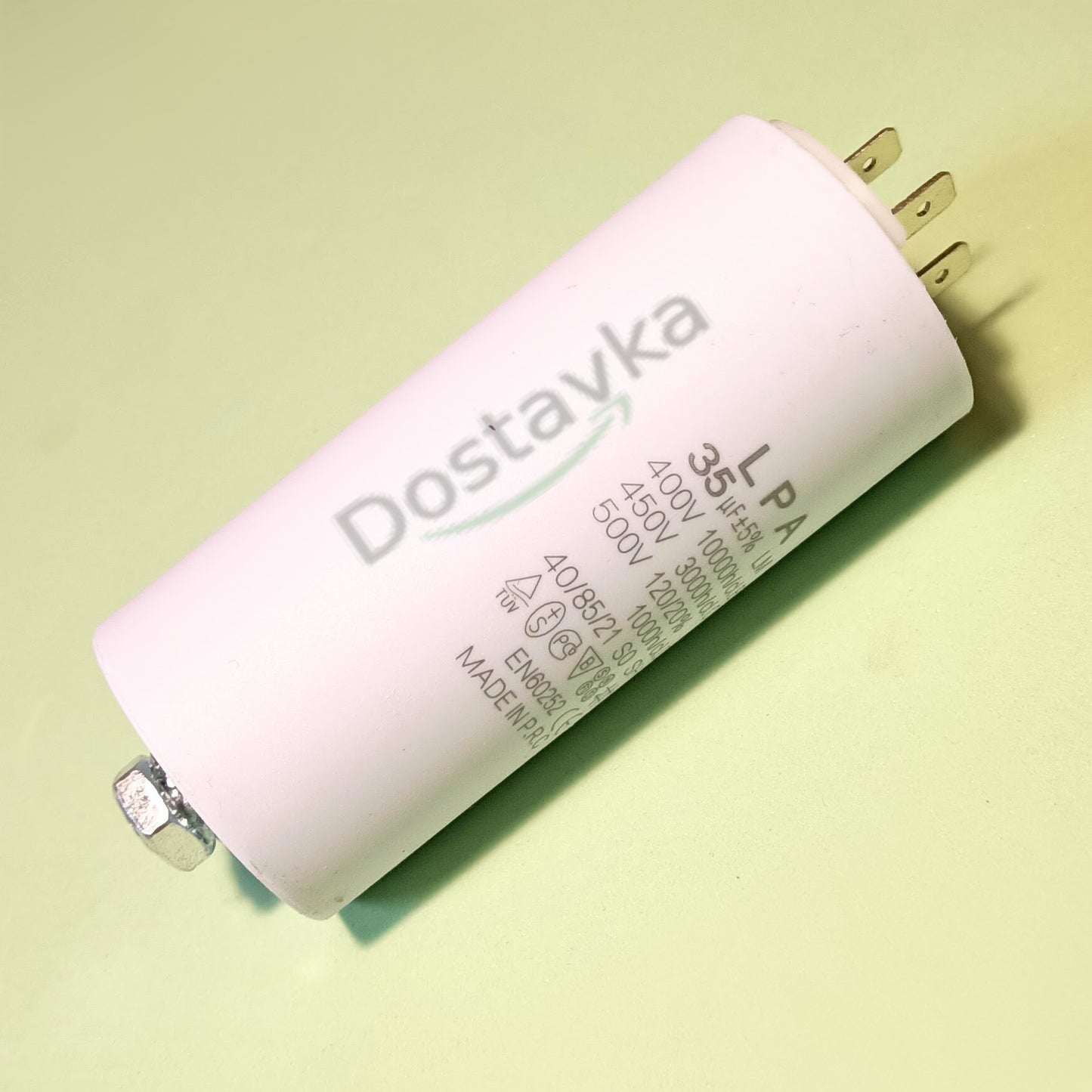 Capacitor 35mF 400-500V with bolt under nut