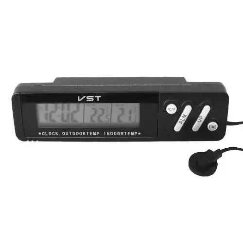 VST Car Clock VST-7067 (Alarm, Thermometers)