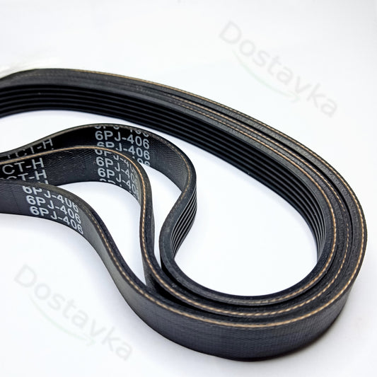 Micro-V Compressor Machine 6-Rib Belt (160J, 6PJ406, 400mm)