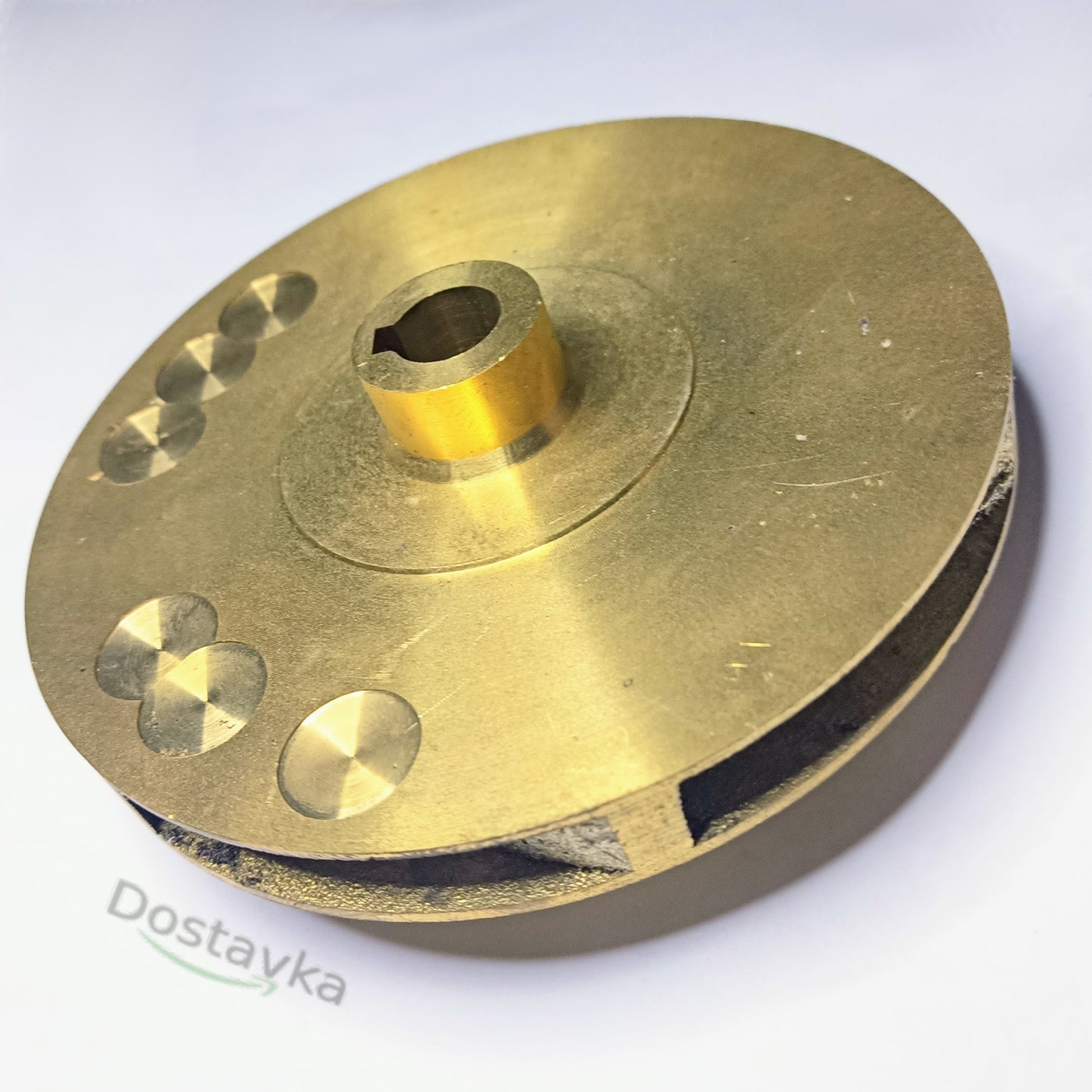 NPO DTm 20 water pump impeller wheel (Ø14*Ø128*10.8*Ø61*14*49) (type 2/1) (brass) (A32)