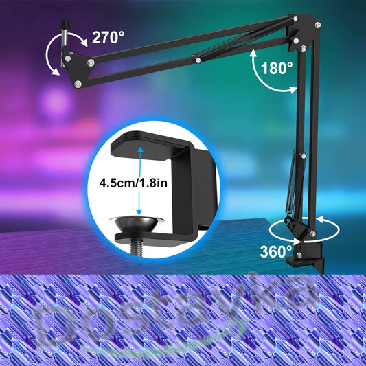 USB PC Cardioid Condenser Microphone with Holder for YouTube Recording