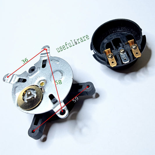 Kettle contact group (thermostat) socket + plug connector U889F-3 13A 250V