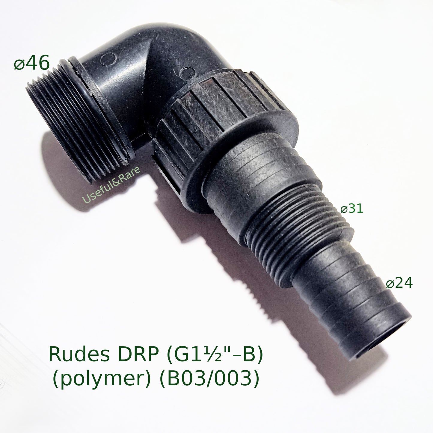 Rudes DRP Pump Outlet Adapter (G1½"–B) (Plastic) (B03/003)
