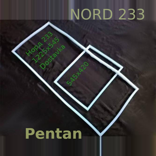 Seals 545x420 545x1225 for refrigerator doors Dnepr Nord 233 (for gluing)