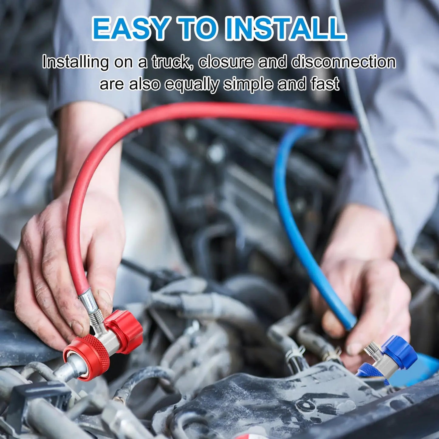 Set of refueling couplings VALUE VHF-SA VHF-A (low + high pressure) quick-release (1/4" SAE)