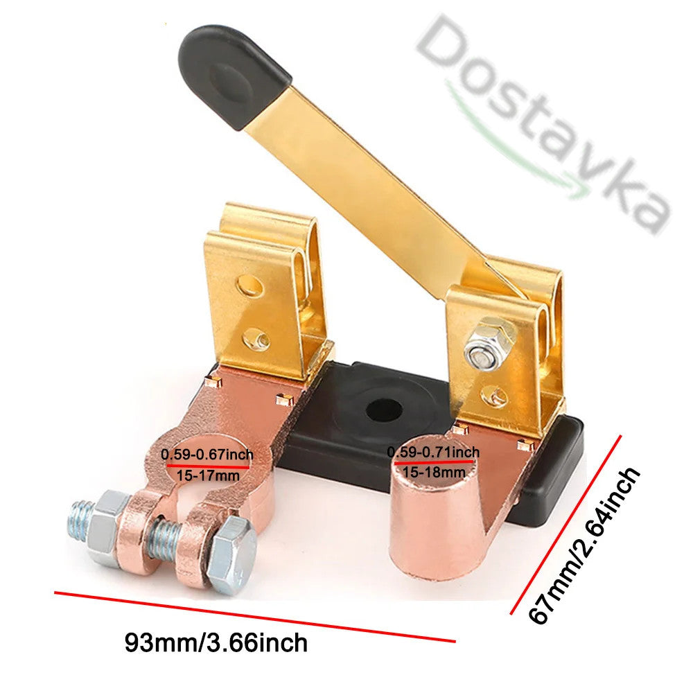 Car, RV, Boat, Truck 12/24 Volt Battery Switch (Under Hood on Terminal)