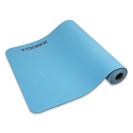 Sports kilimok Toorx Yoga Professional TPE 183 x 60 x 0.6 cm for yoga and fitness Azzurro/Antracite (MAT-183)