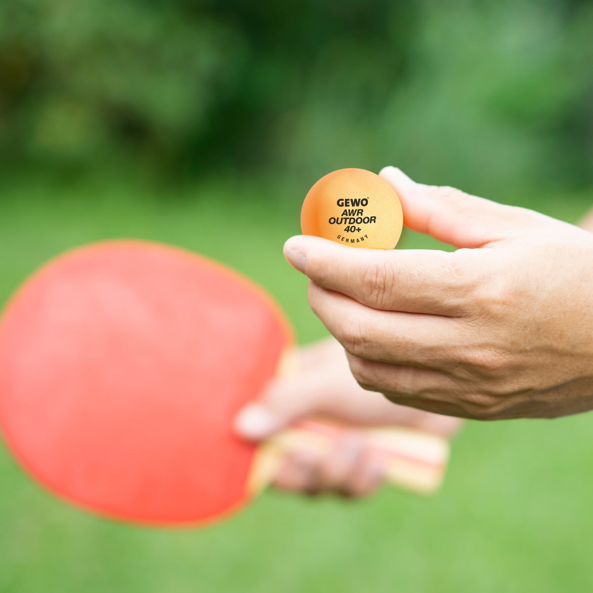 Balls for table tennis Gewo AWR Outdoor 40+ orange 6pcs (96614200)