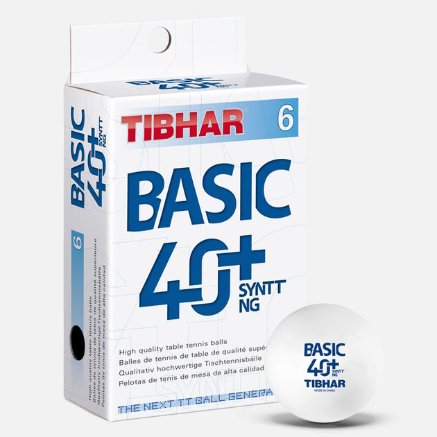 М'ячі для настільного тенісу Tibhar Basic 40+ SYNTT NG 6 шт (85511200)