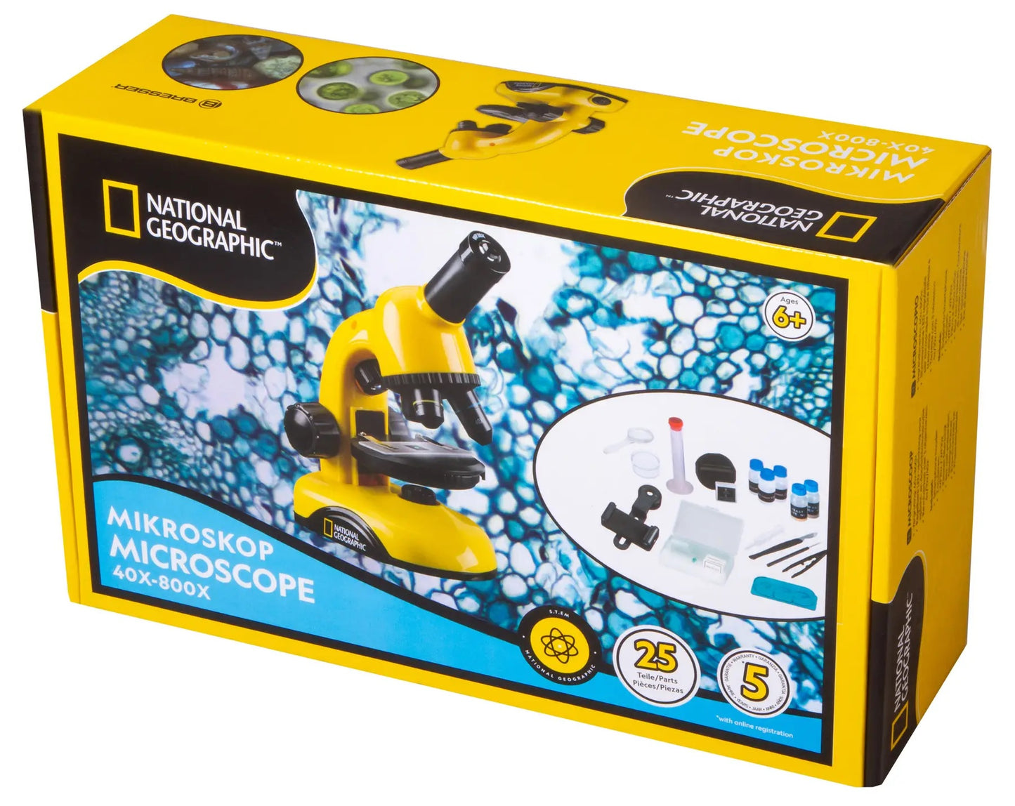 Microscope National Geographic Biolux 40x-800x with adapter for smartphone (9039500)