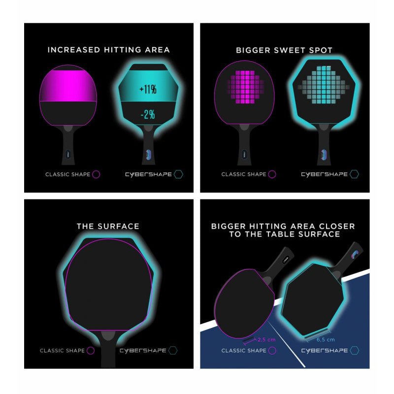 Table tennis racket Stiga Cybershape Future 3 Star FL (1213-0304-35)