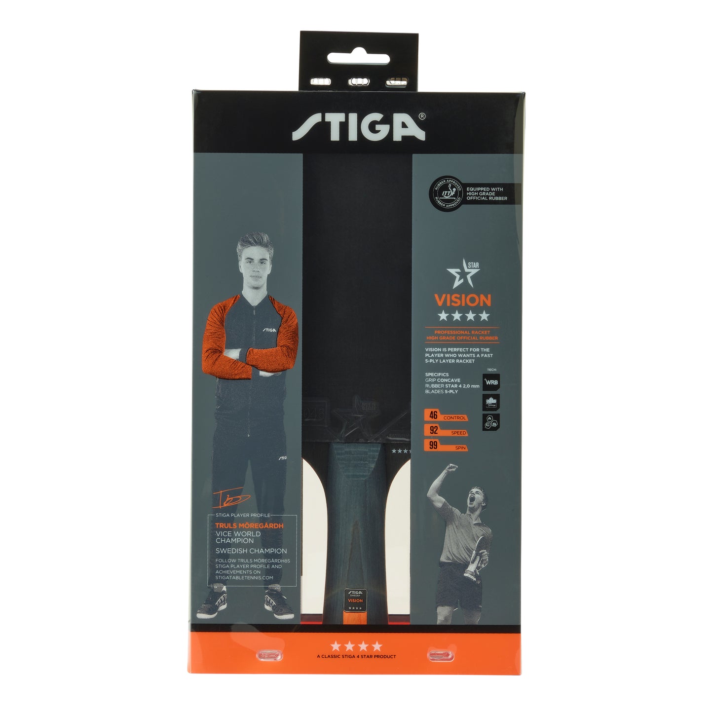 Table tennis racket Stiga Vision 4 Star FL (1214-3218-01)