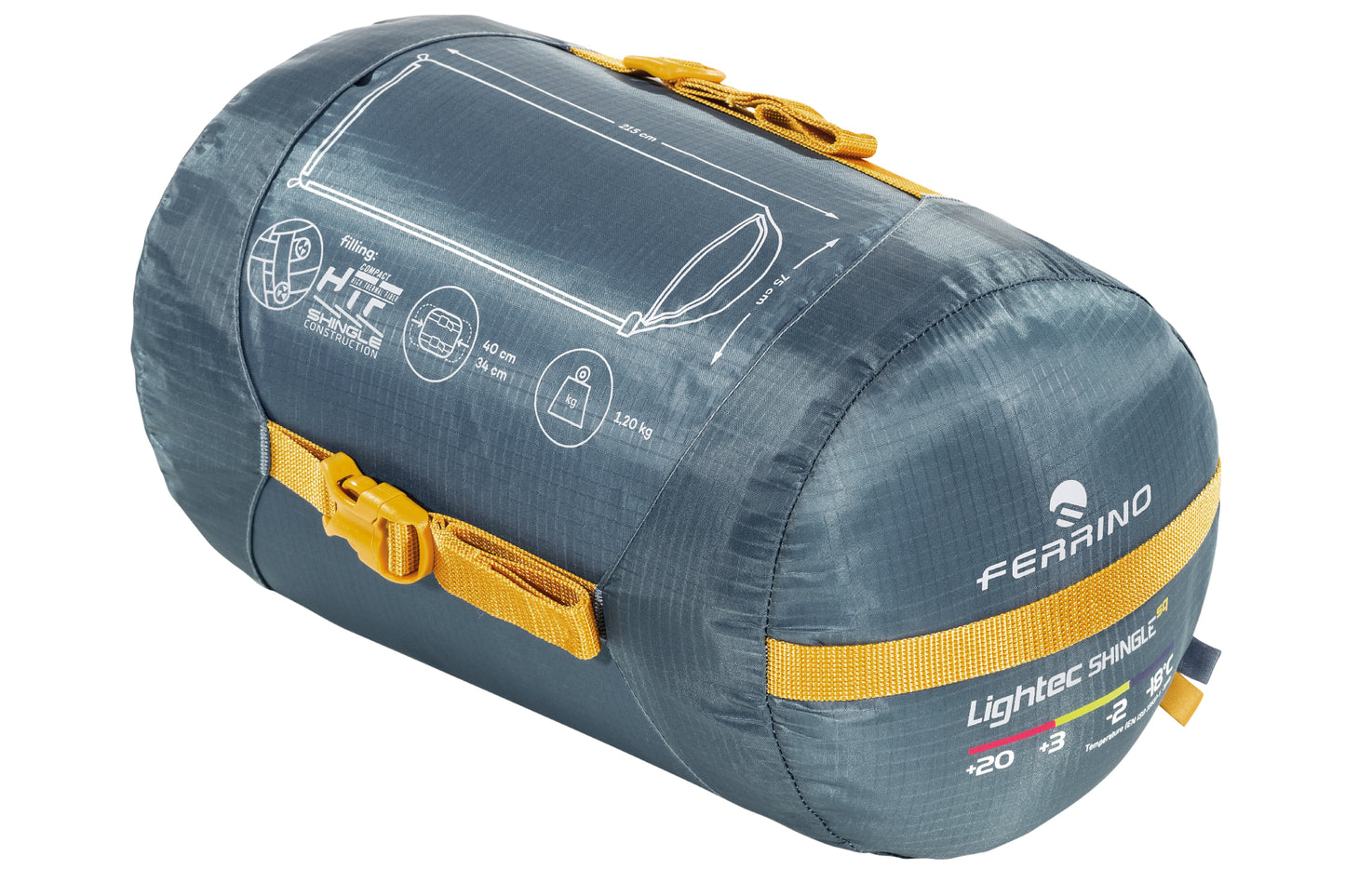 Sleeping bag Ferrino Lightec Shingle SQ/-2°C Blue Left (86266NBBS)