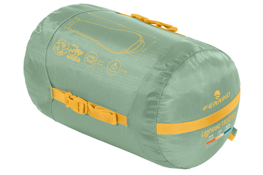 Sleeping bag Ferrino Lightec SM 1100 Lady -3°C Green (86649QVV)