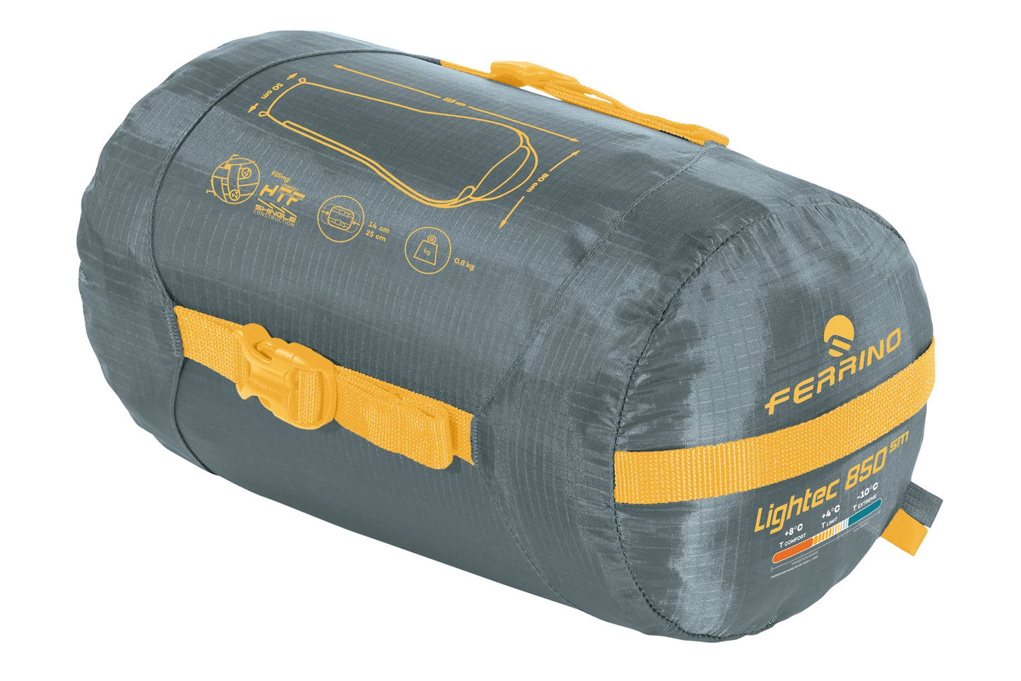 Спальний мішок Ferrino Lightec SM 850 +4°C Green (86651QVV)