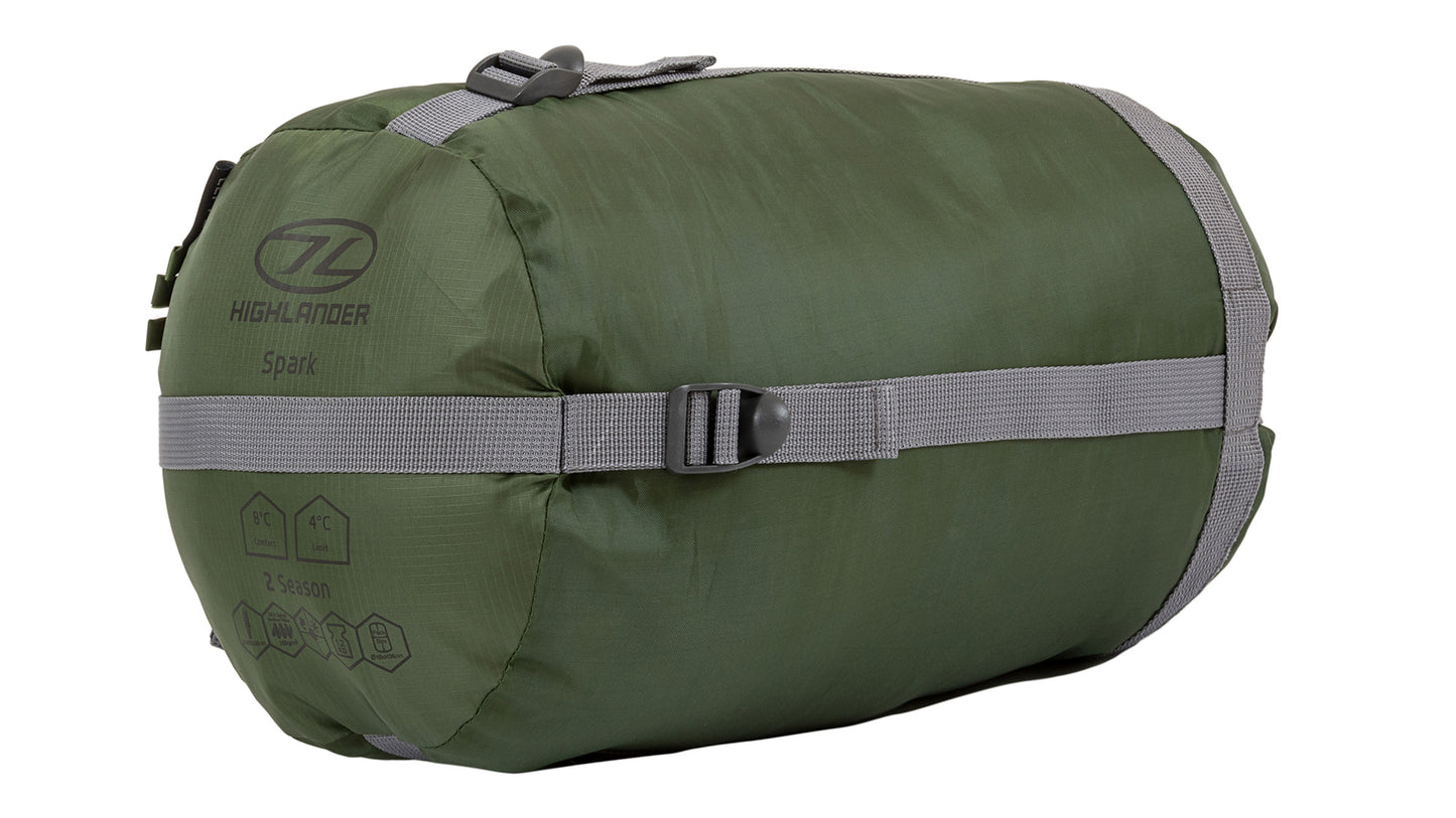 Sleeping bag Highlander Phoenix Spark 150/+4°C Olive Green Left (SB242-OG)