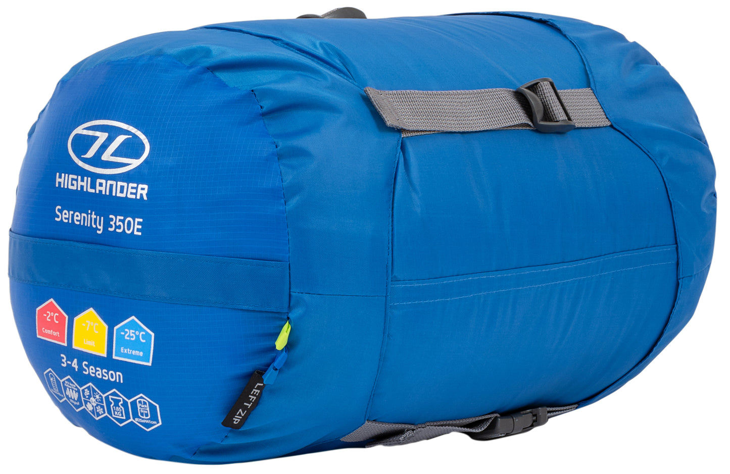 Sleeping bag Highlander Serenity 350 Envelope/-7°C Blue Left (SB238-BL)