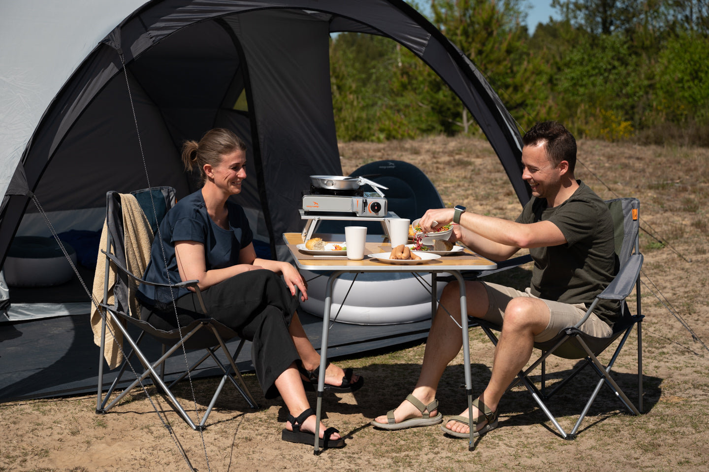 Folding table Easy Camp Menton L Brown (540028)