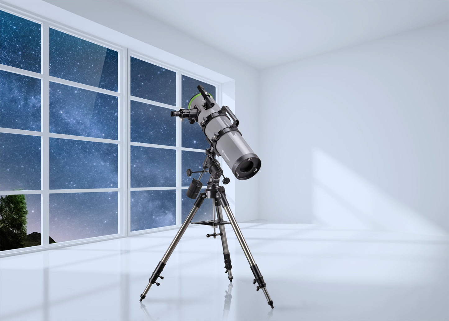 Bresser Space Explorer 150/750 EQ3 Telescope with Smartphone Adapter (9621813)