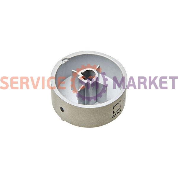 Temperature control knob for Indesit oven silver