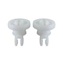 Set of wheels (2 pcs.) + holder (2 pcs.) for the upper drawer of the Bosch white dishwashing machine