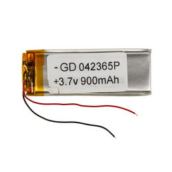 Полимерный аккумулятор GD 042365P 3,7V 900mAh 22x65x4mm