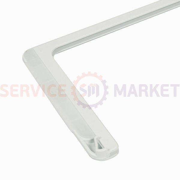 Front frame for glass shelf for refrigerator Liebherr white