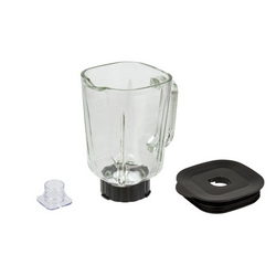 Blender bowl 1500ml (glass) assembled Zelmer black lid